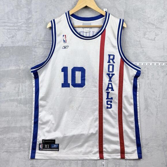 Vintage Reebok NBA Hardwood Classic Mike Bibby #10 Cincinnati Royals Jersey XL - Picture 1 of 9